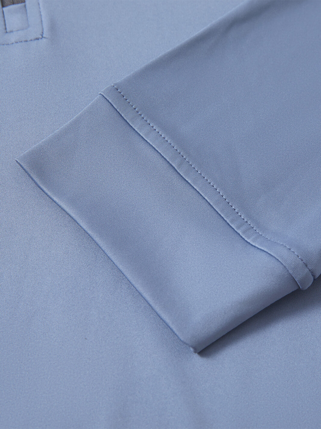 Solid Performance Golf Quarter Zip For Men-Steel Blue