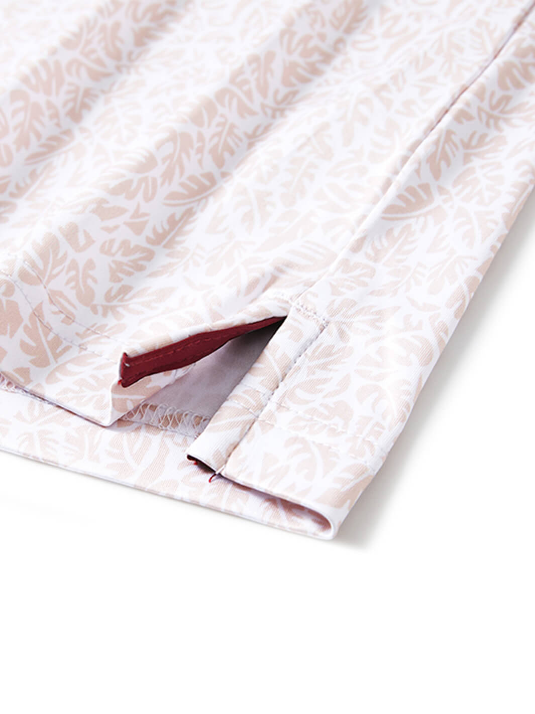 Print Performance Golf Shirt For Men-Caladium