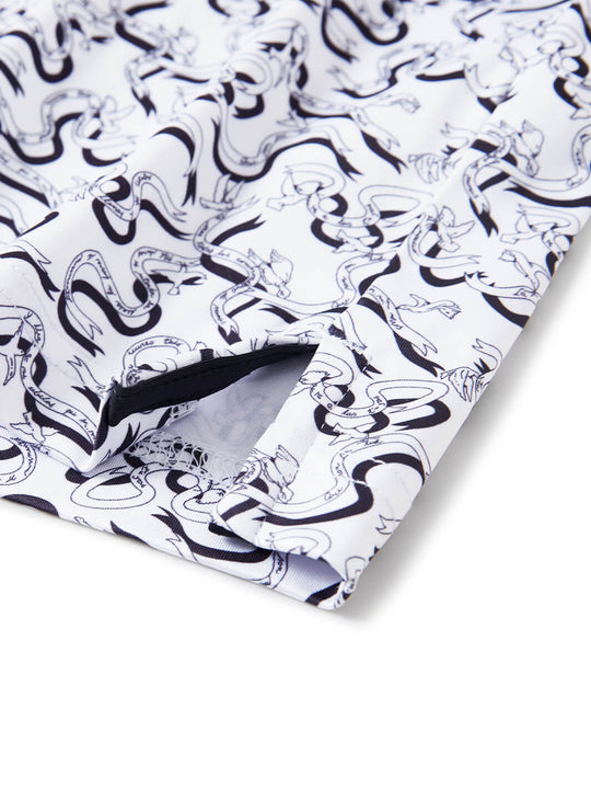 Print Performance Golf Shirt For Men-Dove