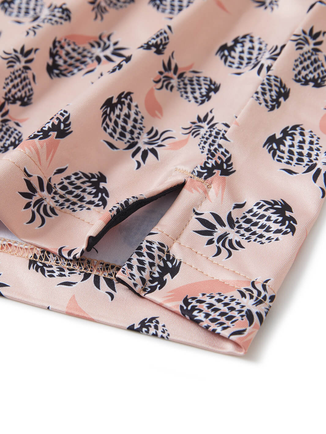 Print Performance Golf Shirt For Men-Pineapple