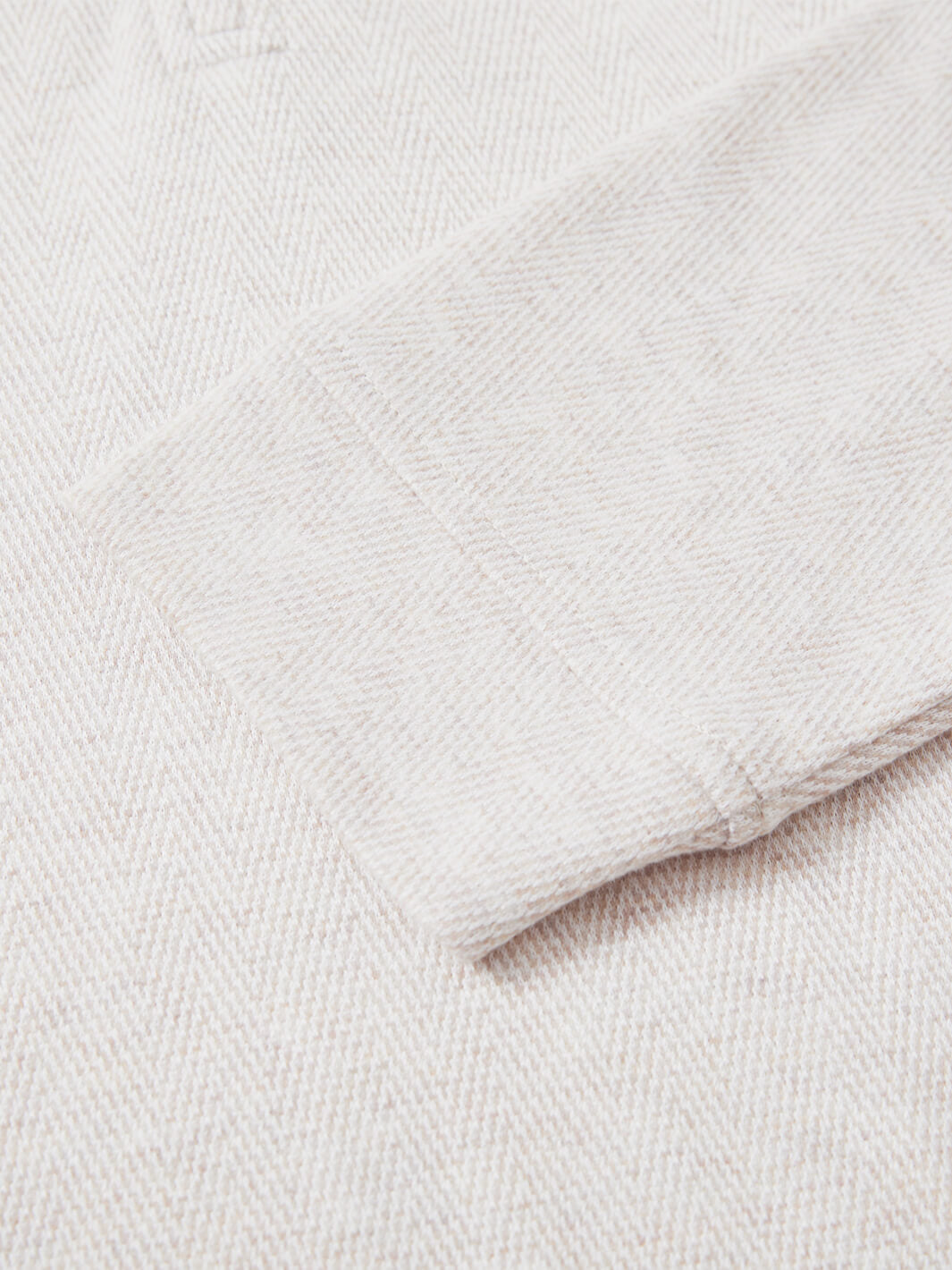 Herringbone Performance Golf Quarter Zip For Men-Desert
