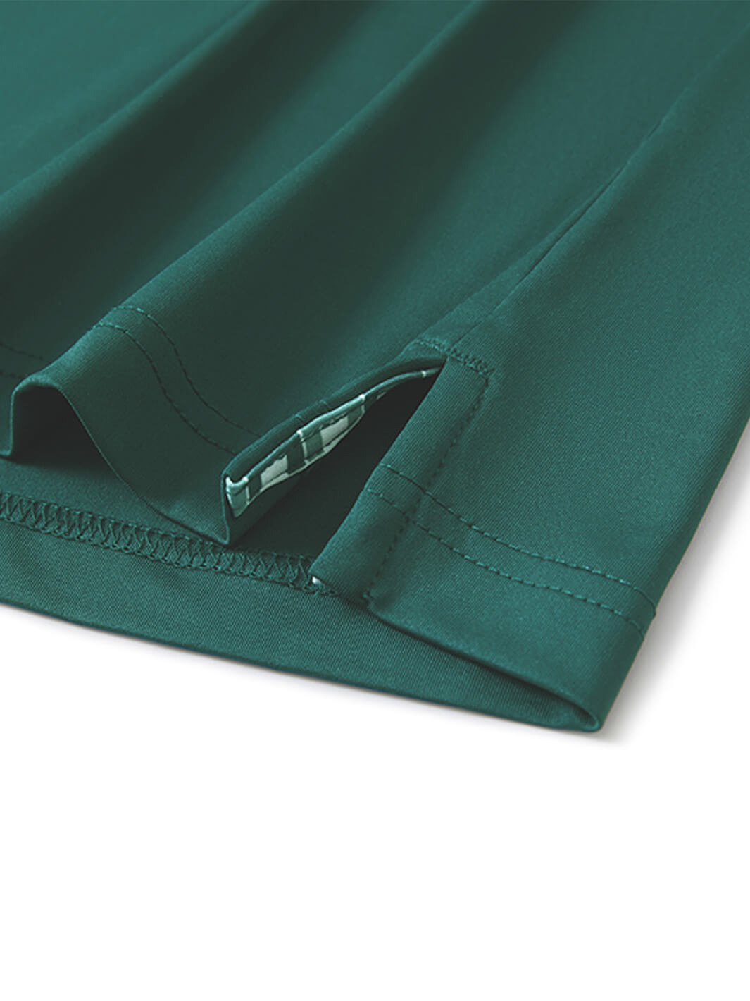 Designed Collared Solid Performance Golf Shirt For Men-Nordic Pine Green