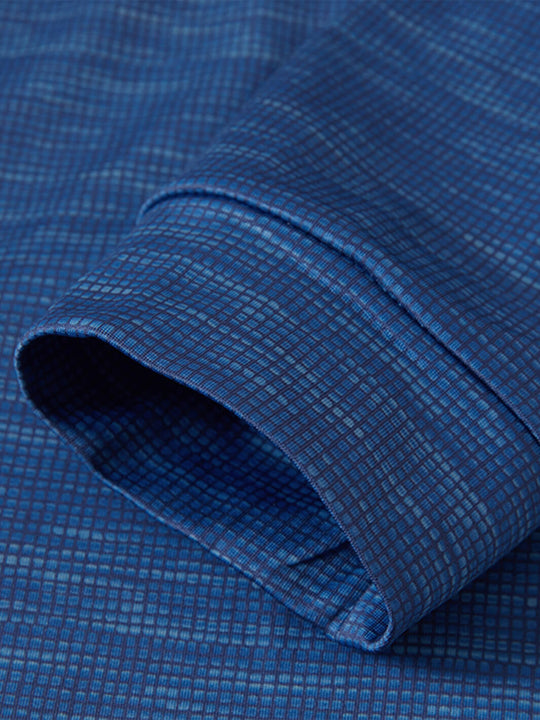 Print Performance Fleece Golf Hoodie For Men-Space Dye