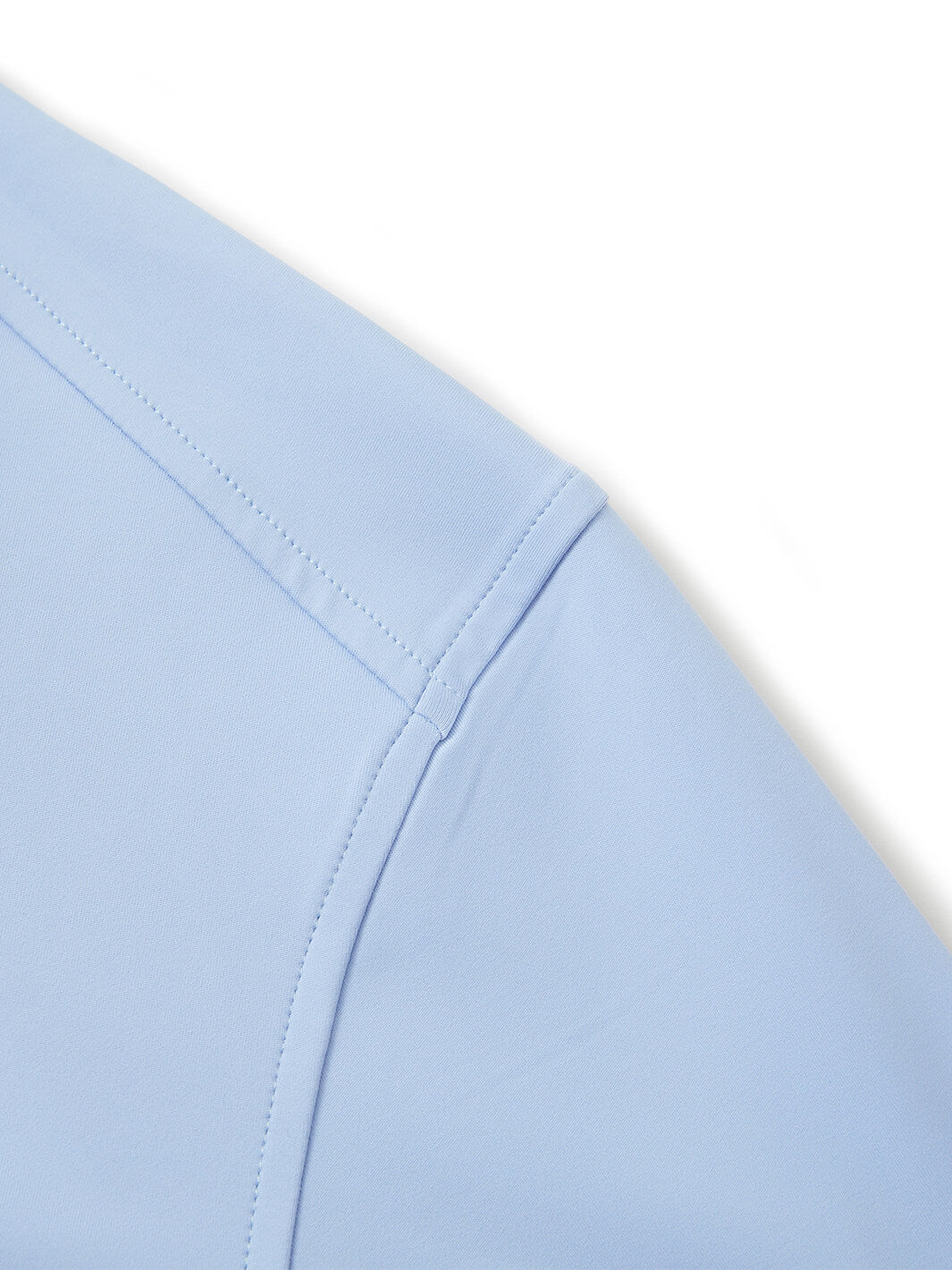 Solid Performance Golf Quarter Zip For Men-Misty Blue