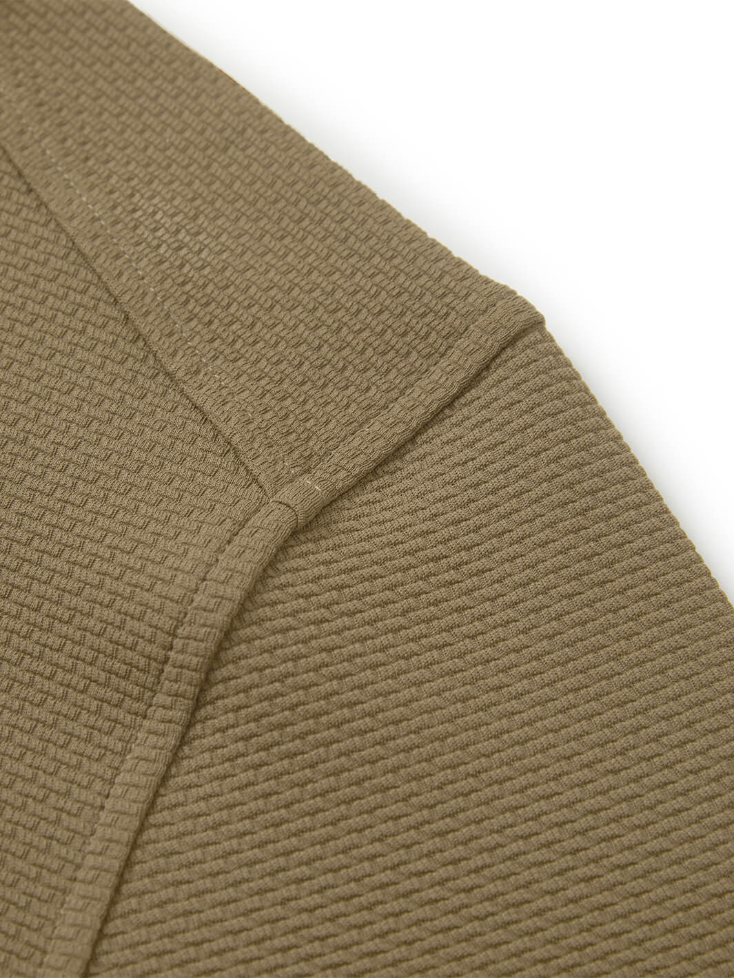 Jacquard Performance Golf Quarter Zip For Men-Brown
