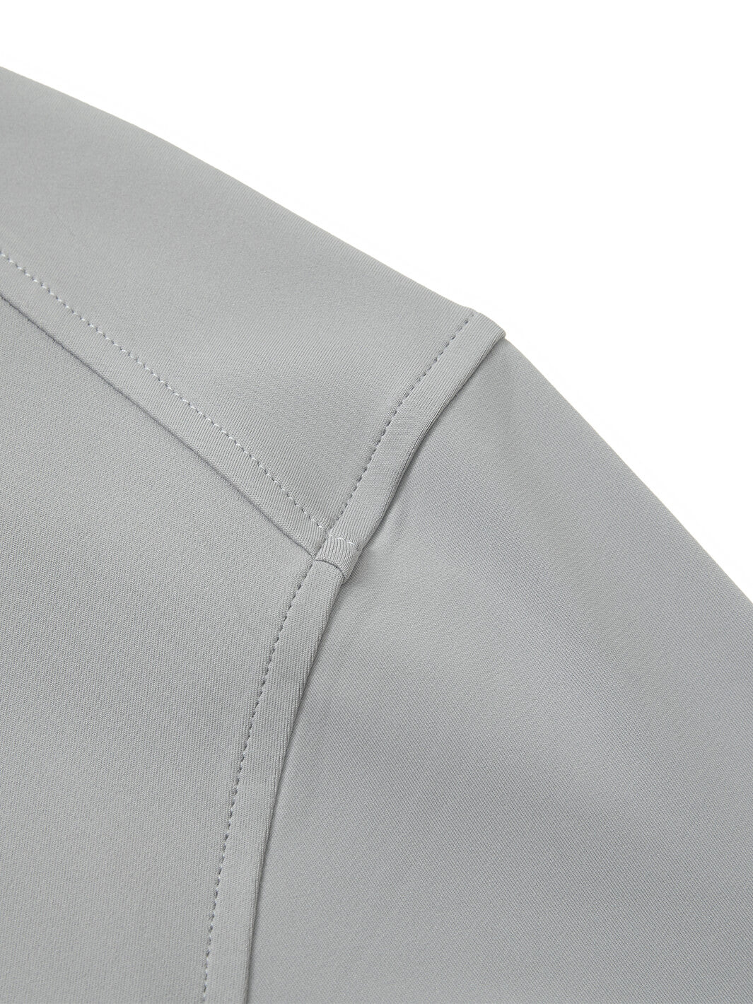 Solid Performance Golf Quarter Zip For Men-Light Grey
