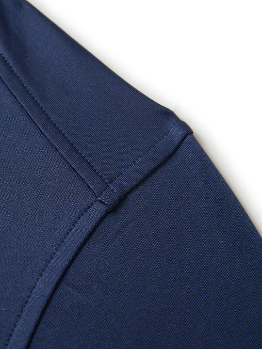 Solid Performance Fleece Golf Quarter Zip For Men-Naval Academy