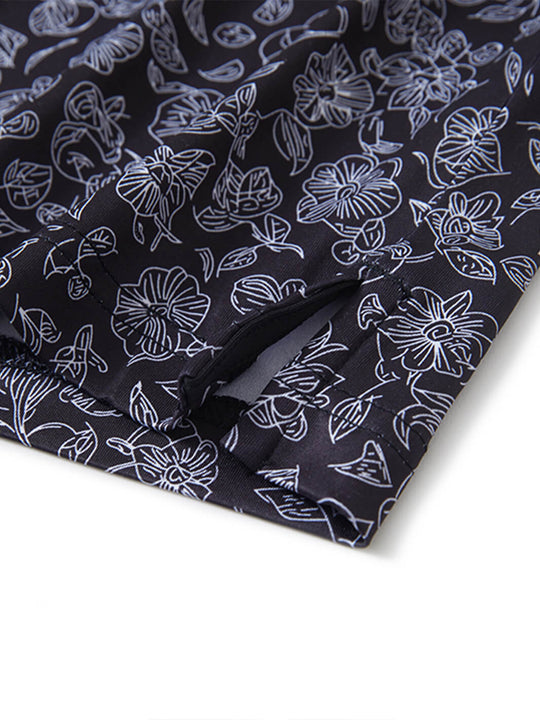 Print Performance Golf Shirt For Men-Morning Glory