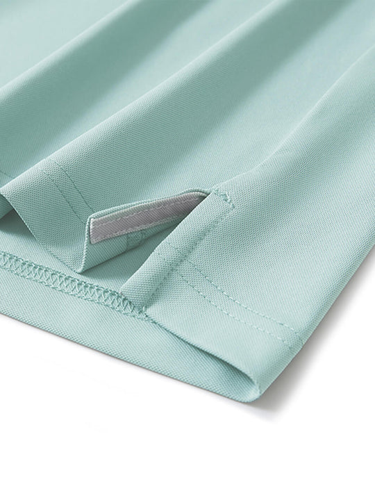 Tech Pique Performance Golf Shirt For Men-Beryl Green