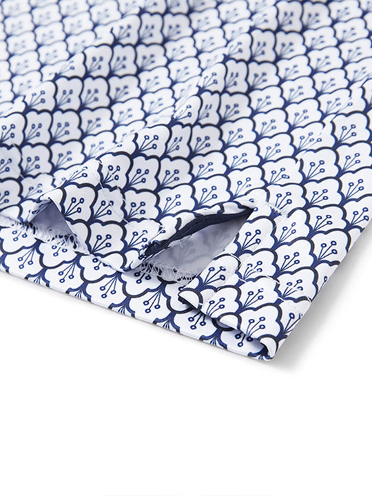 Print Performance Golf Shirt For Men-Lily Of The Valley