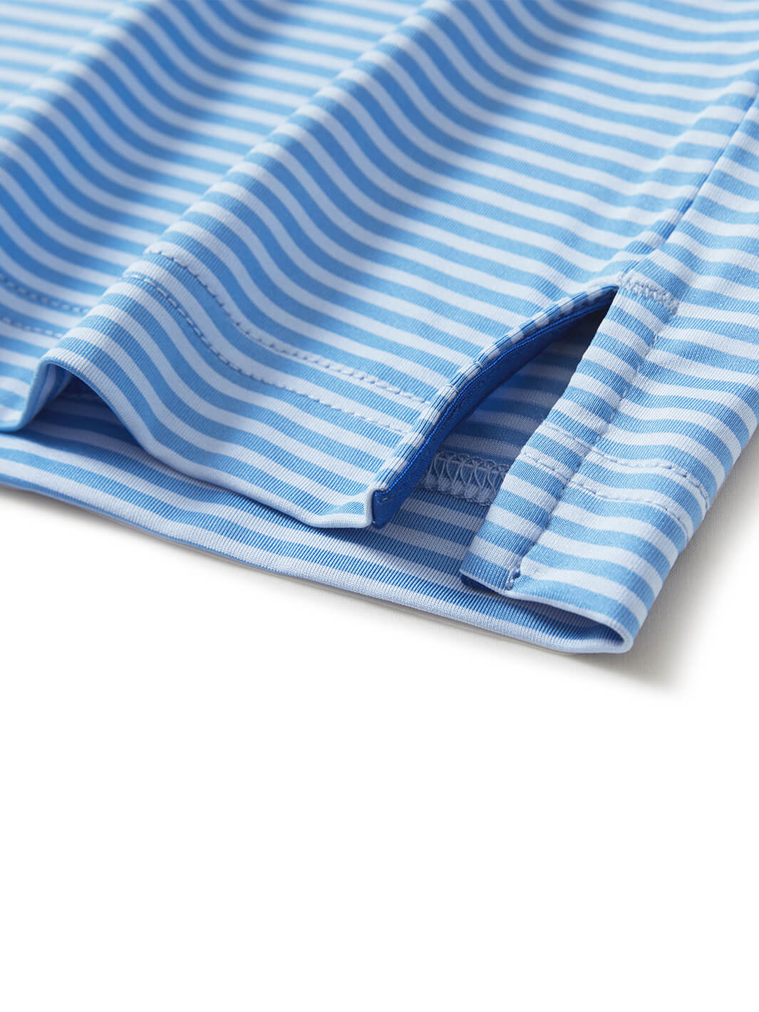 Striped Long Sleeve Golf Shirt For Men-Sailor Blue