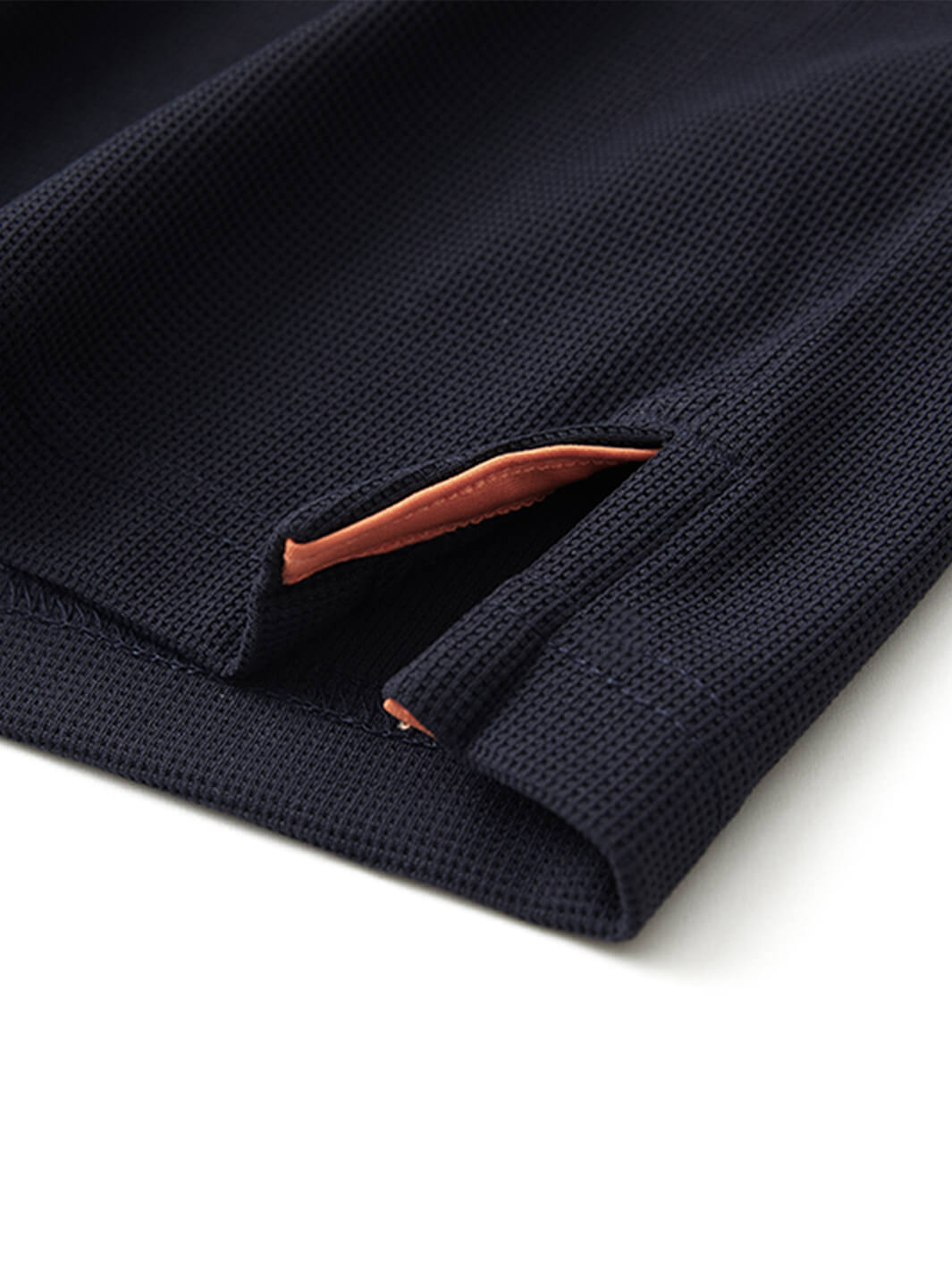 Waffle Jacquard Performance Polo-NAVY