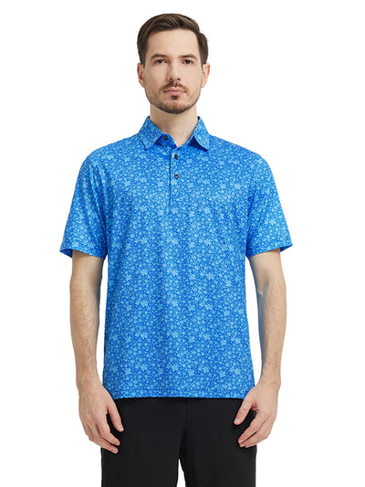 Men's Print Performance Polo-ROYAL PRTAL STEP
