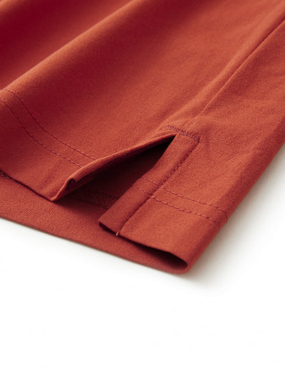 Hidden Zip Pocket Performance Polo-TITIAN RED