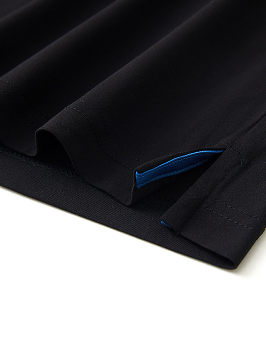 Hidden Zip Pocket Performance Polo-BLACK