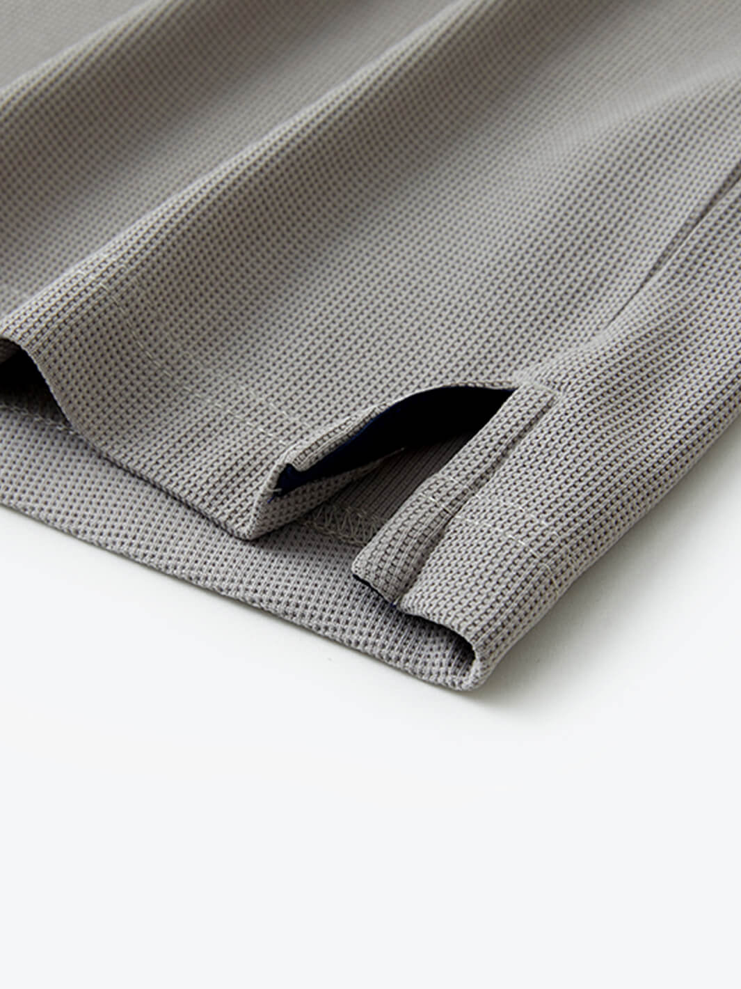 Waffle Jacquard Performance Polo-LIGHT GREY