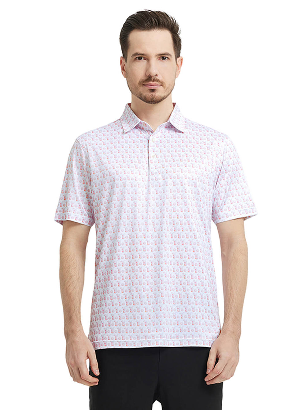 Men's Print Performance Polo-PALOMA