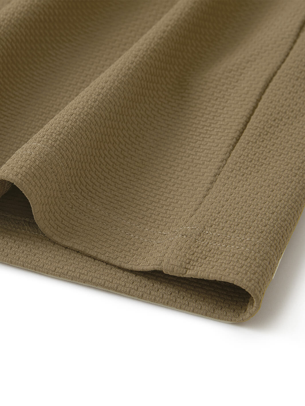 Jacquard Performance Golf Quarter Zip For Men-Brown
