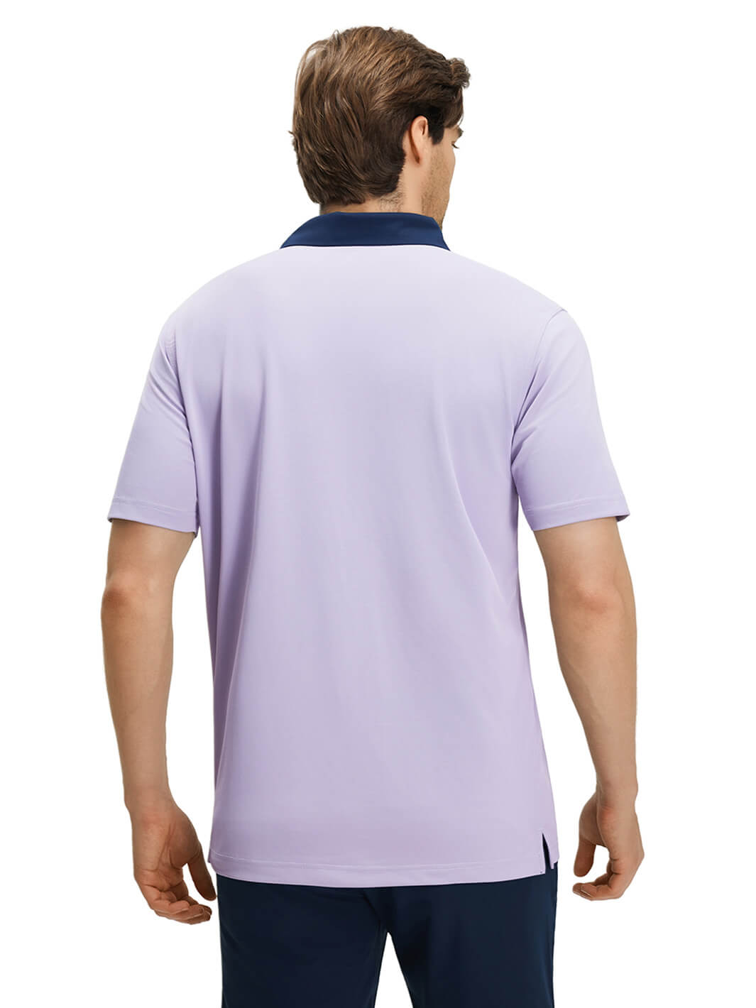 Tech Pique Performance Golf Shirt For Men-Lavender
