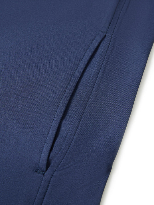 Solid Performance Fleece Golf Hoodie For Men-Naval Academy