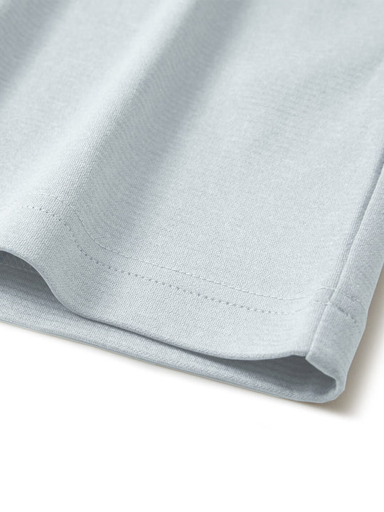 Heather Performance Golf Quarter Zip For Men-Light Grey