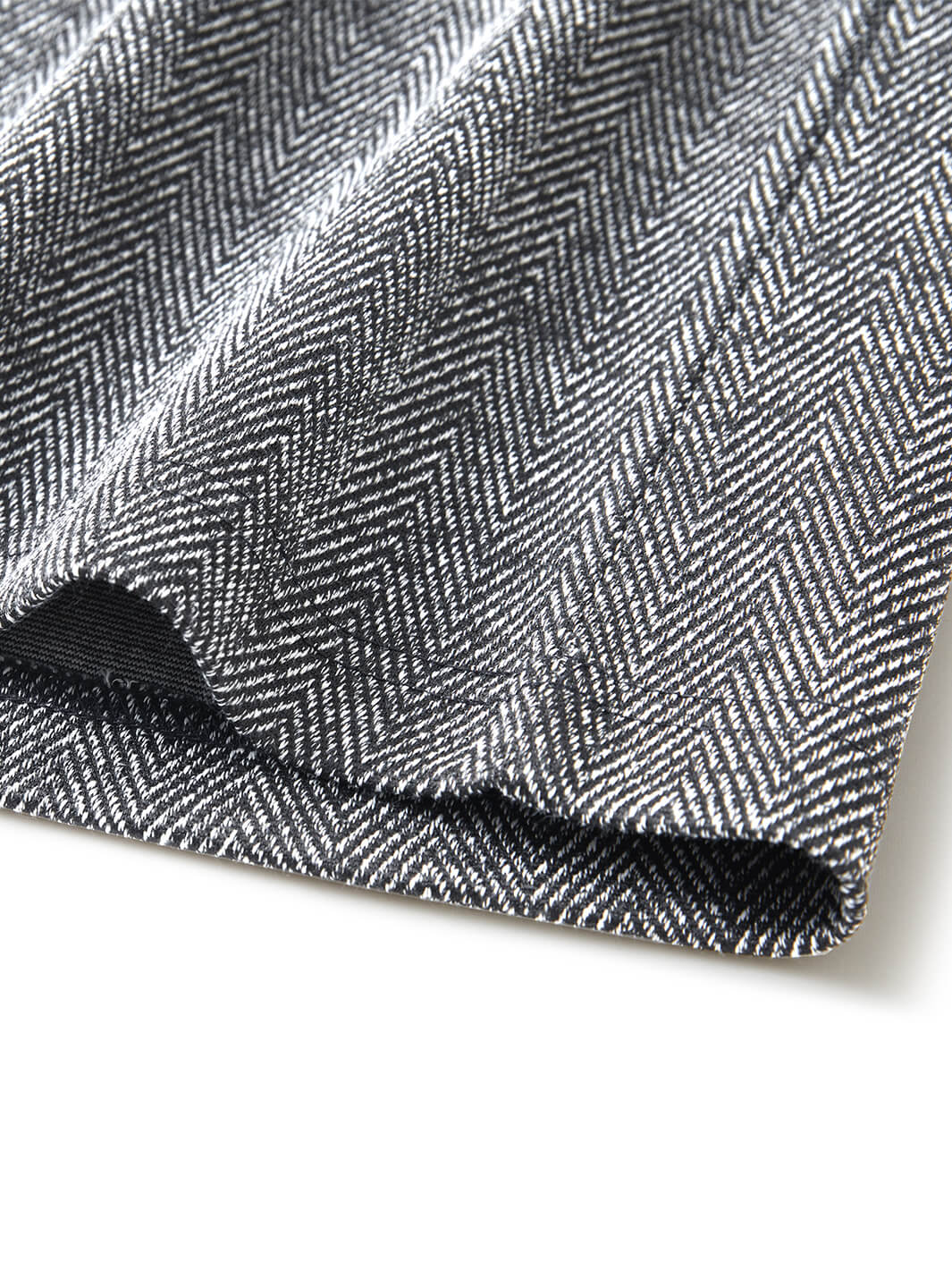 Herringbone Performance Golf Quarter Zip For Men-Black
