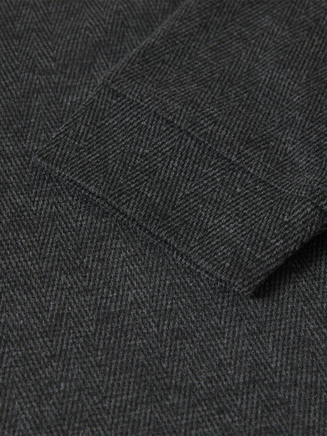 Herringbone Performance Golf Hoodie For Men-Black