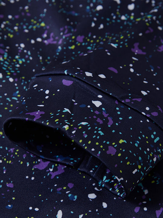 Print Performance Fleece Golf Hoodie For Men-Splatter