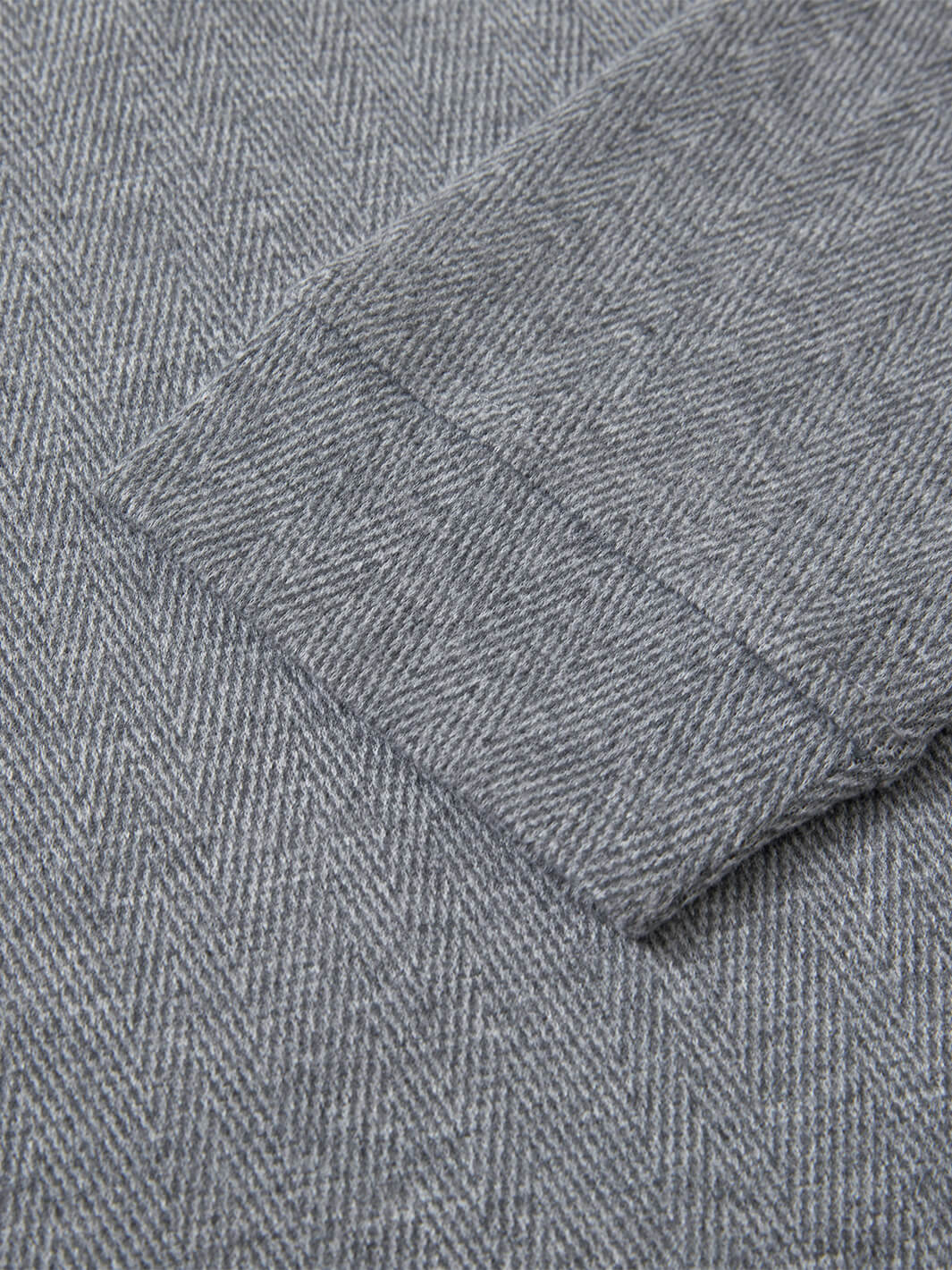 Herringbone Performance Golf Quarter Zip For Men-Dark Gray