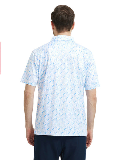 Men's Print Performance Polo-SAILBOAT