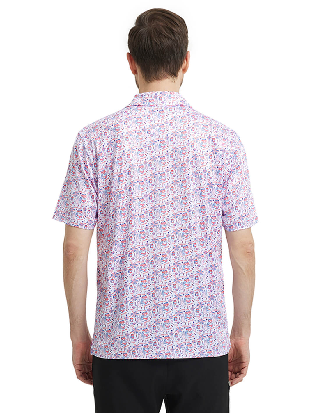 Men's Print Performance Polo-YEAH