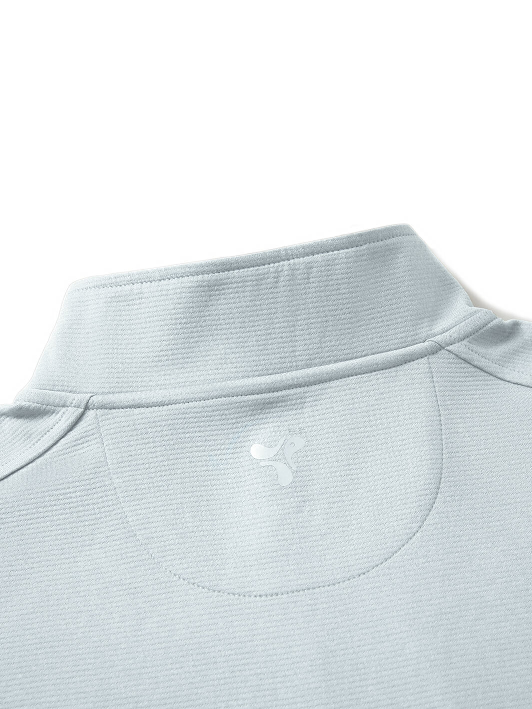 Heather Performance Golf Quarter Zip For Men-Light Grey