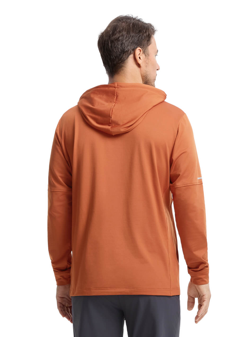 Solid Performance Fleece Golf Hoodie For Men-Potter's Clay