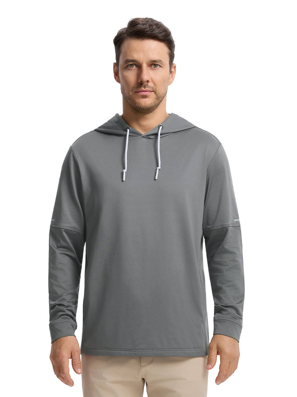 Solid Performance Fleece Golf Hoodie For Men-Eiffel Tower