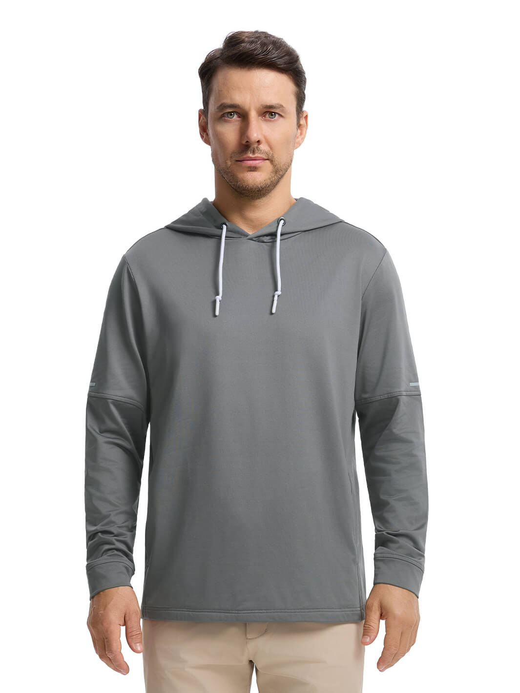 Solid Performance Fleece Golf Hoodie For Men-Eiffel Tower