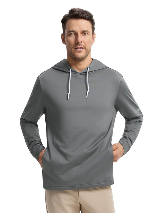 Solid Performance Fleece Golf Hoodie For Men-Eiffel Tower