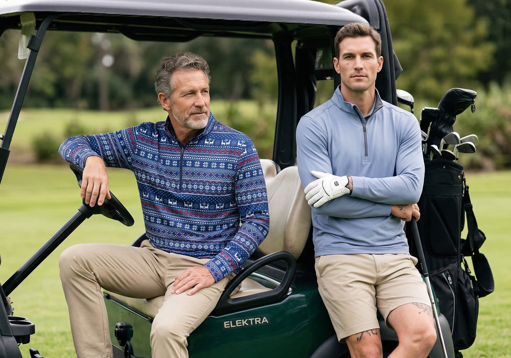 Men's Quarter Zip Pullovers | DTWOOO
