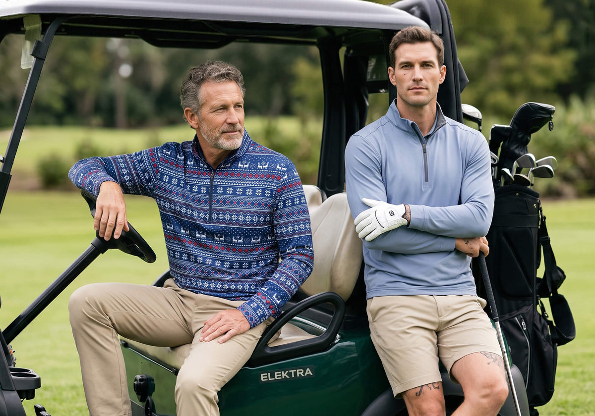 Men's Quarter Zip Pullovers | DTWOOO